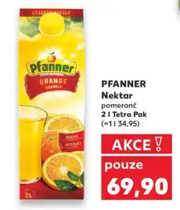 Kaufland PFANNER Nektar pomeranč nabídka
