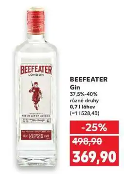 Kaufland Beefeater Gin nabídka