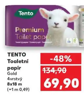 Kaufland TENTO Toaletní papír Gold nabídka
