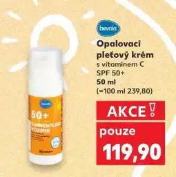 Kaufland Opalovací pleťový krém s vitamínem C SPF 50+ nabídka