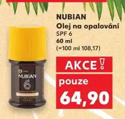 Kaufland NUBIAN Olej na opalování SPF 6 nabídka