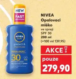 Kaufland NIVEA Opalovací mléko ve spreji SPF 30 nabídka
