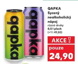 Kaufland QAPKA Sycený nealkoholický nápoj nabídka