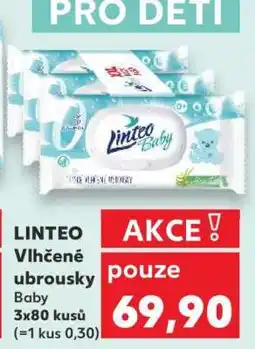 Kaufland LINTEO Vlhčené ubrousky Baby nabídka