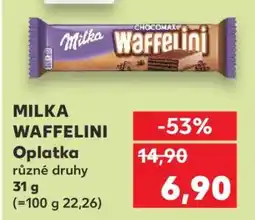 Kaufland Milka Waffelini nabídka