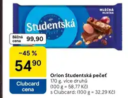 Tesco Orion Studentská pečeť nabídka