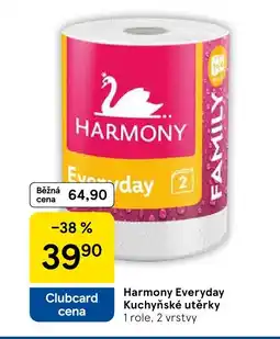 Tesco Harmony Everyday Kuchyňské utěrky nabídka