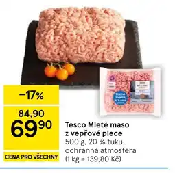 Tesco Tesco Mleté maso z vepřové plece nabídka