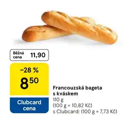 Tesco Francouzská bageta s kváskem nabídka
