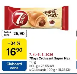 Tesco 7Days Croissant Super Max nabídka