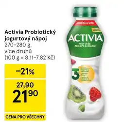 Tesco Activia Probiotický jogurtový nápoj nabídka
