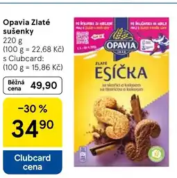 Tesco Opavia Zlaté sušenky nabídka