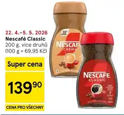 Tesco Nescafé Classic nabídka