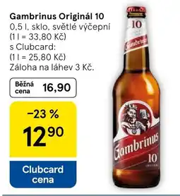 Tesco Gambrinus Originál 10 nabídka