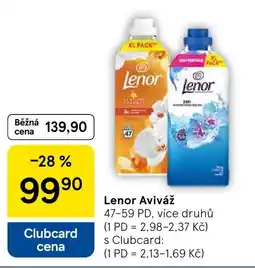 Tesco Lenor Aviváž nabídka