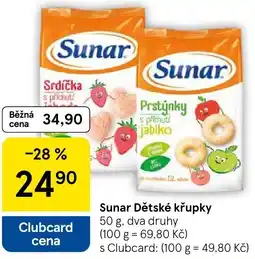 Tesco Sunar Dětské křupky nabídka