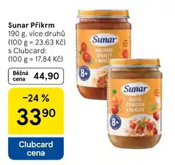 Tesco Sunar Příkrm nabídka