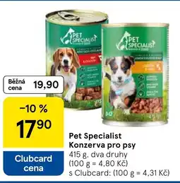 Tesco Pet Specialist Konzerva pro psy nabídka