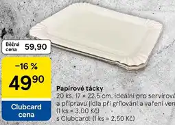 Tesco Papírové tácky nabídka