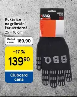 Tesco Rukavice na grilování žáruvzdorná nabídka