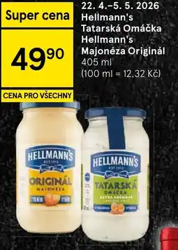 Tesco Hellmann's Tatarská Omáčka Hellmann's Majonéza Originál nabídka