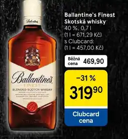 Tesco Ballantine's Finest Skotská whisky nabídka
