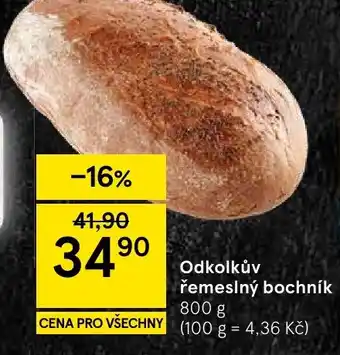 Tesco Odkolkův řemeslný bochník nabídka