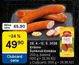 Tesco Krásno Sunková klobása nabídka