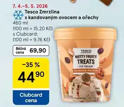 Tesco Tesco Zmrzlina s kandovaným ovocem a ořechy nabídka