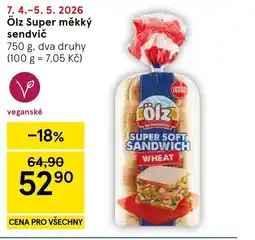 Tesco Ölz Super měkký sendvič nabídka