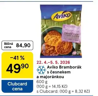 Tesco Aviko Bramborák s česnekem a majoránkou nabídka