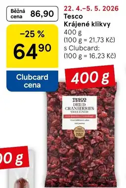 Tesco Tesco Krájené klikvy nabídka