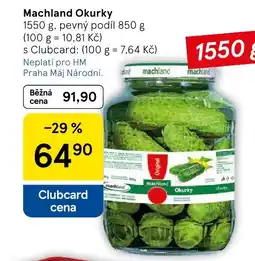Tesco Machland Okurky nabídka