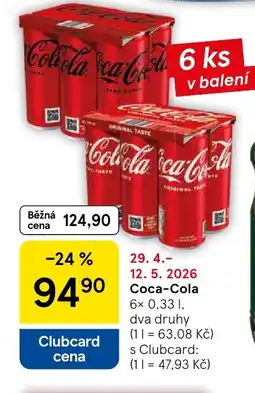 Tesco Coca-Cola nabídka