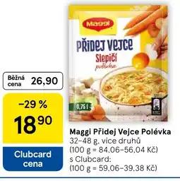Tesco Maggi Přidej Vejce Polévka nabídka