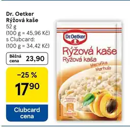 Tesco Dr. Oetker Rýžová kaše nabídka