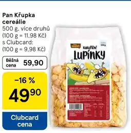 Tesco Pan Křupka cereálie nabídka