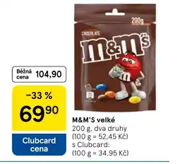 Tesco M&M'S velké nabídka