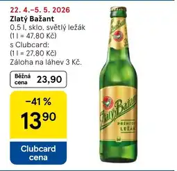 Tesco Zlatý Bažant nabídka