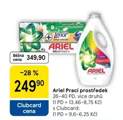 Tesco Ariel Prací prostředek nabídka