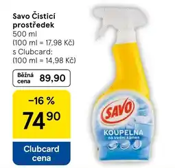 Tesco Savo Čisticí prostředek nabídka