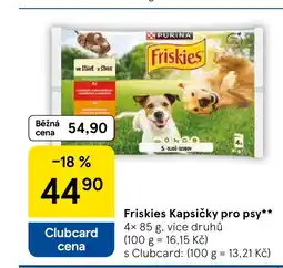 Tesco Friskies Kapsičky pro psy nabídka