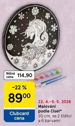 Tesco Malování podle čísel nabídka