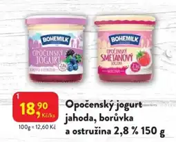 MP Krásno Bohemilk Opočenský jogurt jahoda, borůvka a ostružina 2,8 % nabídka