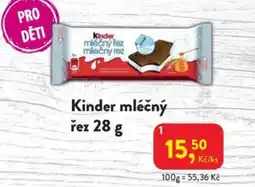 MP Krásno Kinder mléčný řez nabídka