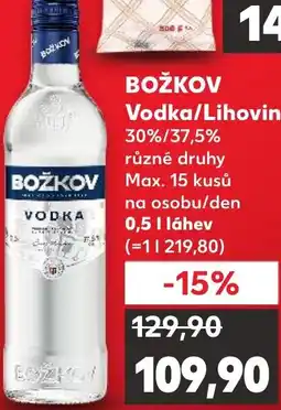Kaufland BOŽKOV Vodka/Lihovina nabídka