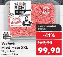 Kaufland Vepřové mleté maso XXL nabídka
