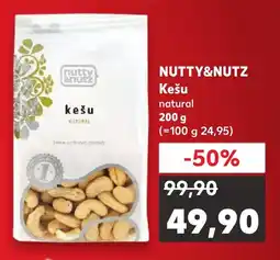 Kaufland NUTTY&NUTZ Kešu natural nabídka