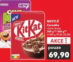 Kaufland NESTLÉ Cereálie nabídka