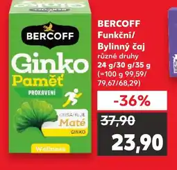 Kaufland BERCOFF Funkční/ Bylinný čaj nabídka